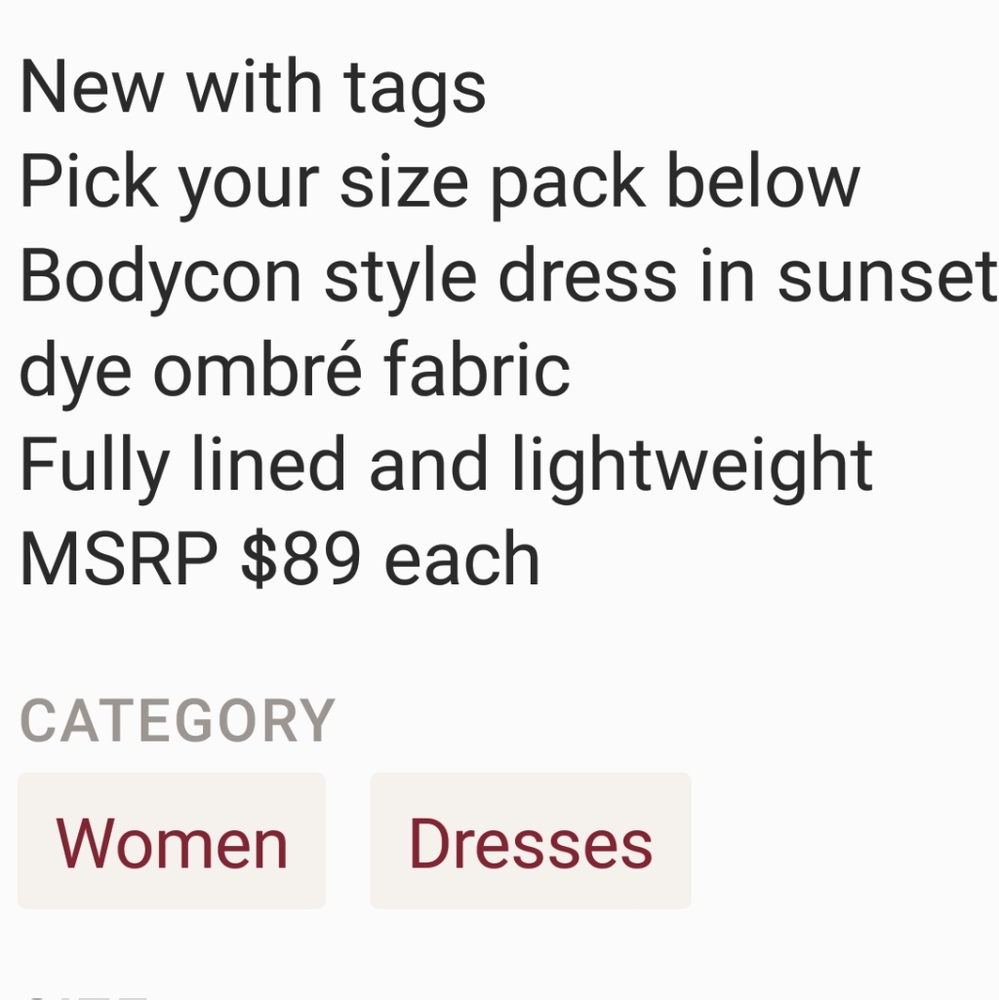 Guess Two tone dress Nwt M - Picture 5 of 8